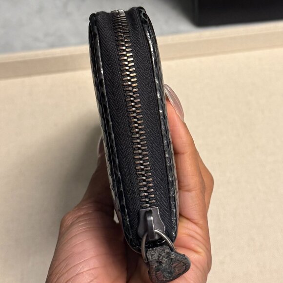 *Ultra Rare* Bottega Veneta Python & Intrecciato Nappa Leather Zip Around Wallet - Picture 7 of 16